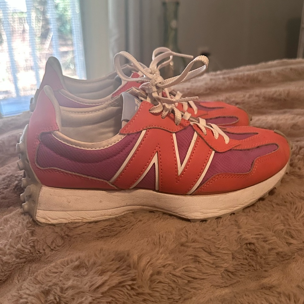New Balance Women's Vibrant Orange and Purple Sneakers